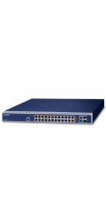 Planet GS-6322-24P4X L3 switch, 24x1Gb, 2x10Gb, 2x10Gb SFP+, 16x PoE 802.3bt 2280W, 2x power-in