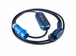 Akyga nabíjecí kabel CEE Typ 1 LCD displej 7,2kW 32A 5m Akyga Kabel pro elektromobily CEE 3-pin Type1 LCD 32A 5m