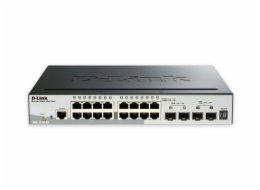 D-Link DGS-1510-20 D-Link DGS-1510-20 20-Port Gigabit Stackable SmartPro Switch, 16x gigabit RJ45, 2x 10G SFP+ port, 2x SFP port