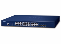 Planet SGS-6310-24T4X L3 switch, 24x1Gb, 4x10Gb SFP+, HW/IP stack, VSF/Cluster