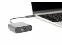 Digitus DA-70852 DIGITUS Adaptér USB typu C na HDMI, 4K/30 Hz délka kabelu 19,5 cm, černá