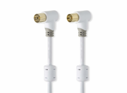 Nedis&nbsp;CSBW40010WT20&nbsp;-&nbsp;Koaxiální&nbsp;Kabel&nbsp;100&nbsp;dB&nbsp;|&nbsp;IEC&nbsp;(Koaxiální)&nbsp;Úhlová&nbsp;Zástrčka&nbsp;-&nbsp;IEC&nbsp;(Koaxiální)&nbsp;Úhlová&nbsp;Zástrčka&nbsp;|&nbsp;2&nbsp;m&nbsp;|&nbsp;Bílá&nbsp;barv