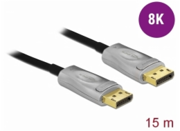 Delock - Kabel DisplayPort - DisplayPort (M) do DisplayPort (M) - DisplayPort 1.4 - 15 m - podpora 8K UHD (7680 x 4320) - černá
