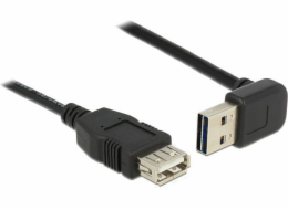 USB kabel Delock EASY-USB AM-AF 1 m lomený černý (83547)