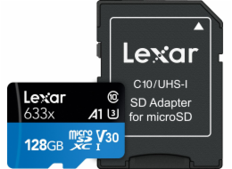Karta pamięci microSDXC 128GB 633x 100/45MB/s CL10 adapter