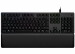 Logitech Gaming G513 - Klávesnice - podsvícení - USB - US mezinárodní - klávesový spínač: GX Brown Tactile - uhlík