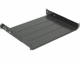 NETRACK 119-100-350-022 equipment shelf 19inch 1U/350mm support charcoal