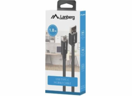 USB-C(M)->USB-A(M) 2.0 kabel 1,8m černý BOX QC 3.0