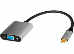 LogiLink USB adaptér LogiLink USB-C na VGA adaptér, 1080p, hliník 0,15m