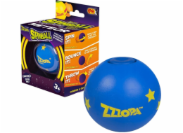 Piłka Spinball Zakręcona zabawa niebieski z żółtym Meteor