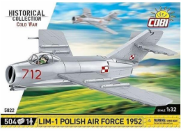Cobi COBI 5822 Historical Collection Cold War Stíhací letoun studené války LIM-1 Polish Air Force 504 pads