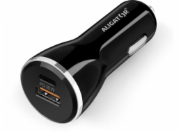 ALIGATOR Nabíječka do auta POWER DELIVERY 20W, USB + USB-C, černá