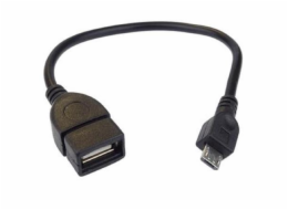 PremiumCord USB redukce kabel USB A/female - Micro USB/male 20cm OTG