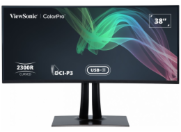 Viewsonic VP3881A 38" Prohnutý IPS WQHD+ 3840x1600/20M:1/5ms/300 cd/2xHDMI/DP/3xUSB/USB-C/VESA/Repro/Pivot/Nastavitelný