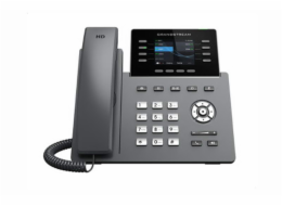Grandstream GRP2624/ VoIP telefon/ 2,8" barevný display/ 4x SIP/ 2x LAN/ 1x USB/ PoE/ WiFi/ BT/ GDMS