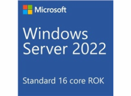 DELL MS Windows Server 2022 Standard/ ROK (Reseller Option Kit)/ OEM/ pro max. 16 CPU jader/ max. 2 virtuální servery