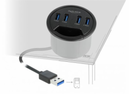 Delock Čtyřportový stolní rozbočovač se 4 x SuperSpeed USB Typu-A