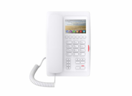 Fanvil H5 hotelový IP bílý telefon, 2SIP, 3,5" bar. displ., 6 progr. tl., USB, PoE