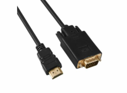 PremiumCord kabel s HDMI na VGA převodníkem, 2m