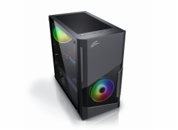 Evolveo M5 CAEM5 EVOLVEO M5, case mATX, průhledná bočnice, černá