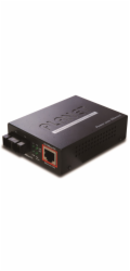 Planet FTP-802S15 konvertor 10/100Base-FX SM SC, PoE injektor 802.3af, singlemode