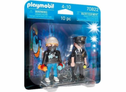 Playmobil Figures Duo Pack 70822 Policista a graffiti umělec