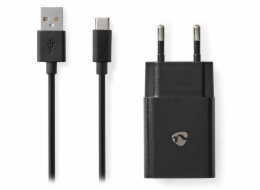 NEDIS síťová nabíječka/ USB-C/ 2.4 A/ 5.0 VDC/ černá/ kabel 1m