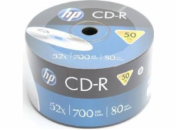 CD-R HP 700MB (80min) 52x Inkjet Printable 50-cake