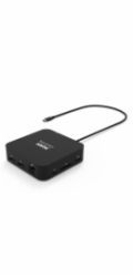 PORT CONNECT USB-C Dokovací stanice 10v1, 2x4K Display Port, 5x USB-A, USB-C 85W PD, Ethernet, SD