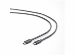 GEMBIRD Kabel USB 3.1 Type-C na Type-C kabel (CM/CM), 1m, datový, černá