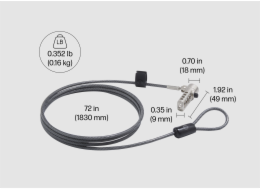 HP Nano Combo Cable Lock