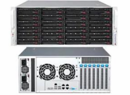 SUPERMICRO 4U chassis 24x 3,5 SAS/SATA (8x nvme,singel expander)+2x2,5" volitelný ,2x1200W (80PLUS Titanium)
