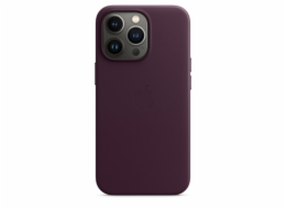 APPLE - iPhone 13 Pro Leather Case with MagSafe - Dark Cherry, Model A2703