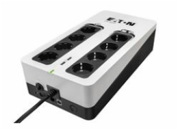 EATON UPS 3S 850 D, Off-line, Tower, 850VA/510W, výstup 8x DIN (Schuko), USB, bez ventilátoru