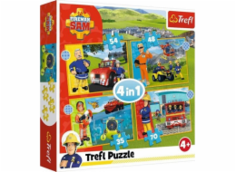 Puzzle 4v1 Odvážný hasič Sam