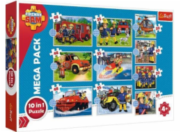 Puzzle 10v1 Hasič Sam Seznamte se se Samovým záchranným týmem