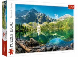 Puzzle 1500 dílků Jezero Oeschinen, Alpy