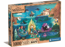 Clementoni Puzzle 1000 dílků Příběhové mapy Malá mořská víla