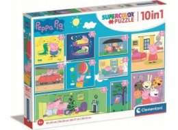 Puzzle 10v1 Super Color Peppa Pig