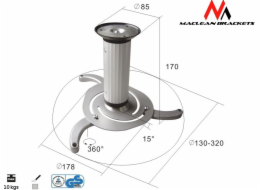 Stropní projektor Maclean MC-515S