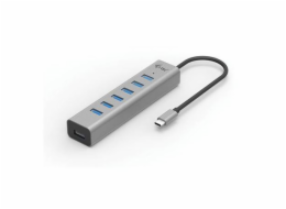 i-tec USB-C nabíjecí HUB Metal/ 7 portů/ USB-A 3.2 Gen 1/ kovový