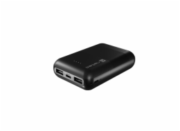 NATEC powerbanka TREVI COMPACT 10000 mAh 2X USB-A + 1X USB-C, černá