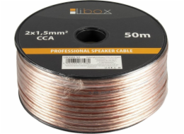 Libox Reproduktorový kabel 2x1,50mm LB0008-50 audio kabel 50 m Testováno