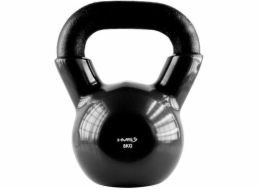 8kg vinyl kettlebell black HMS KNV08