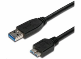 PREMIUMCORD Kabel USB 3.0 A - Micro B 2m, propojovací (M/M)