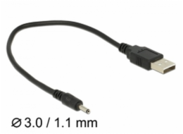 Delock Cable USB Type-A Plug Power > DC 3.0 x 1.1 mm male 27 cm