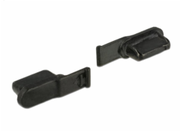 Delock&nbsp;Prachová&nbsp;záslepka&nbsp;pro&nbsp;Lightning™&nbsp;samice&nbsp;10&nbsp;kusů&nbsp;černá