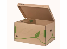 LEITZ Esselte ECO archivační kontejner s víkem, na krabice 80/100 mm, hnědá