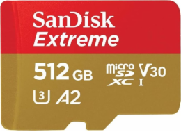 SanDisk microSDXC          512GB Extreme A2 C10 V30 UHS-I U3