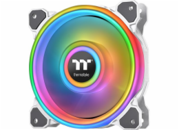 Ventilátor chladiče Thermaltake Riing Quad 12 RGB TT Premium Edition s jedním ventilátorem – bílý, skříňový ventilátor